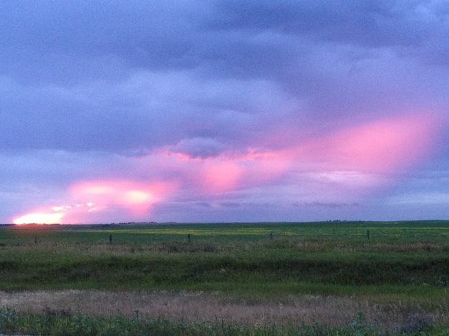 The Sky's on fire, The Sky's on Fire! Ogema, Saskatchewan Canada