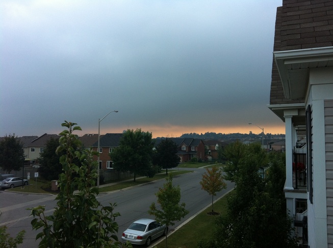 dark clouds Bowmanville, Ontario Canada