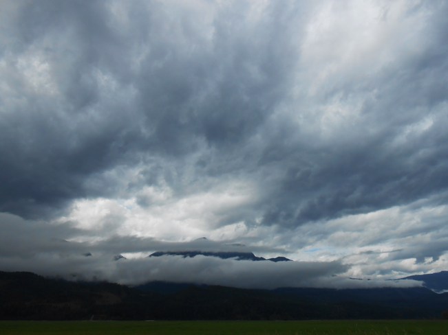 cloud cover Revelstoke, British Columbia Canada