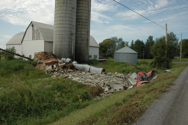 why did the silo cross the road Marionville, Ontario Canada