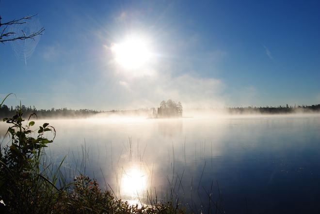 Misty Morning Kakabeka Falls, Ontario Canada