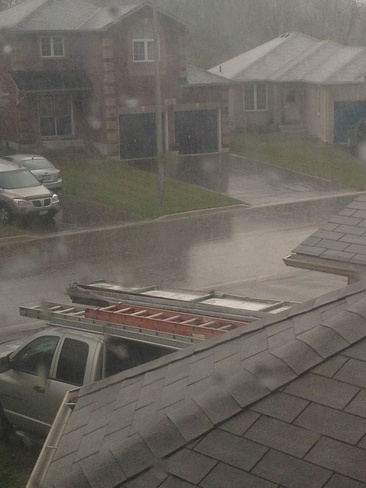 lots of rain Innisfil, Ontario Canada