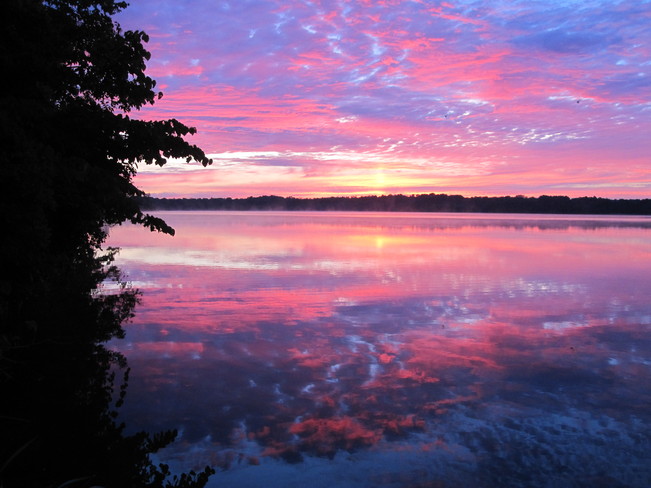 Spectacular Sunrise over Hay Bay Greater Napanee, Ontario Canada