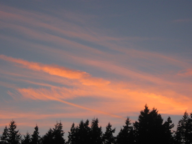 orange sky Surrey, British Columbia Canada