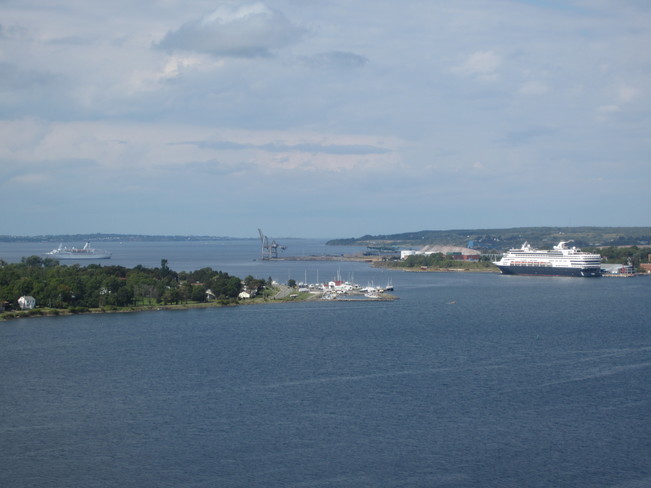 Cruisers Visiting Cape Breton Sydney River, Nova Scotia Canada