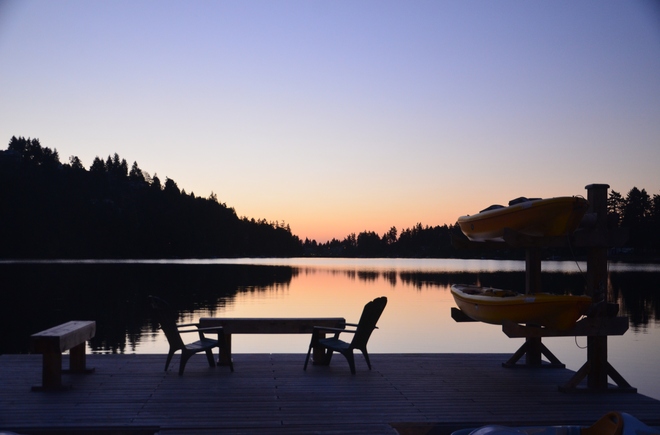Sunrise on Long Lake Nanaimo, British Columbia Canada