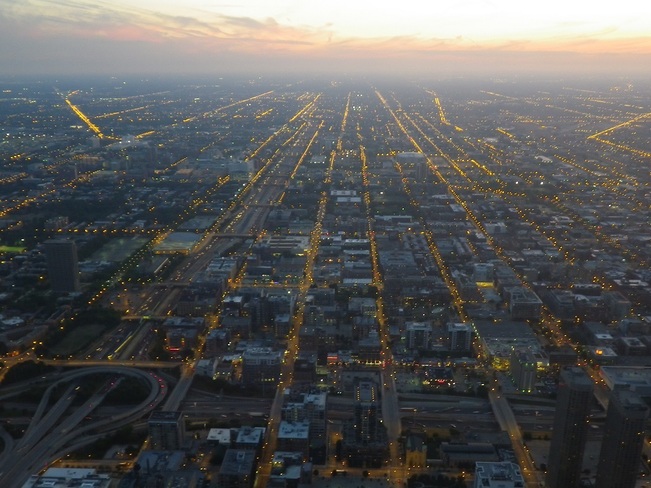 seen from top of Willis Tower Chicago, Illinois United States