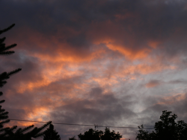 sunset after a rainy day Cobalt, Ontario Canada