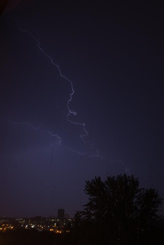 Lightning Over Carleton University Ottawa, Ontario Canada