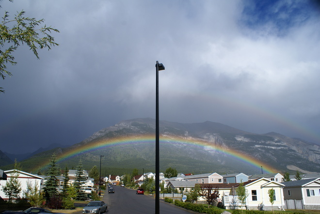 rainbow Canmore, Alberta Canada