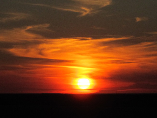 Last Sunset of August Maple Creek, Saskatchewan Canada
