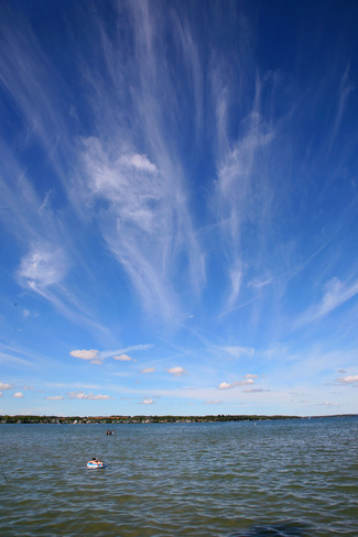 A bit of clouds Sylvan Lake, Alberta Canada