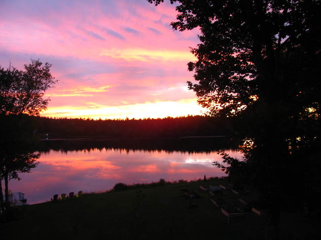 Sunset at Cranberry Lake Meteghan, Nova Scotia Canada