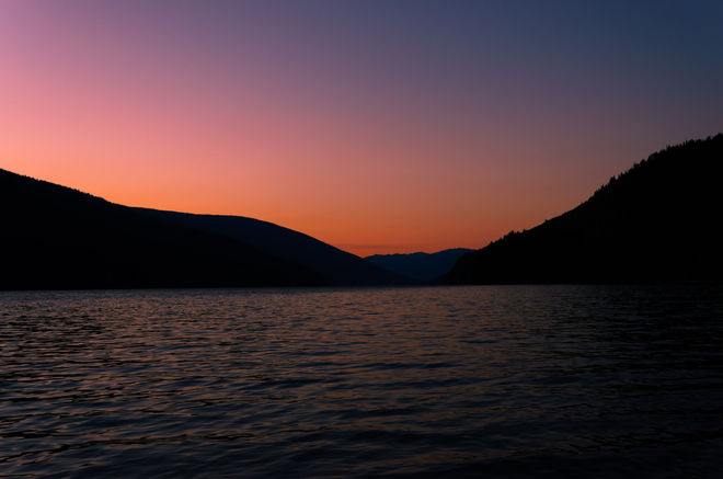 sunset Revelstoke, British Columbia Canada
