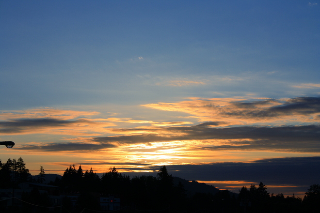 summers sunset Nanaimo, British Columbia Canada