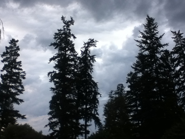 rains coming South Vernon, British Columbia Canada