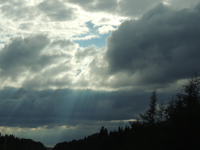 Rays of clouds Campbellton, Newfoundland and Labrador Canada