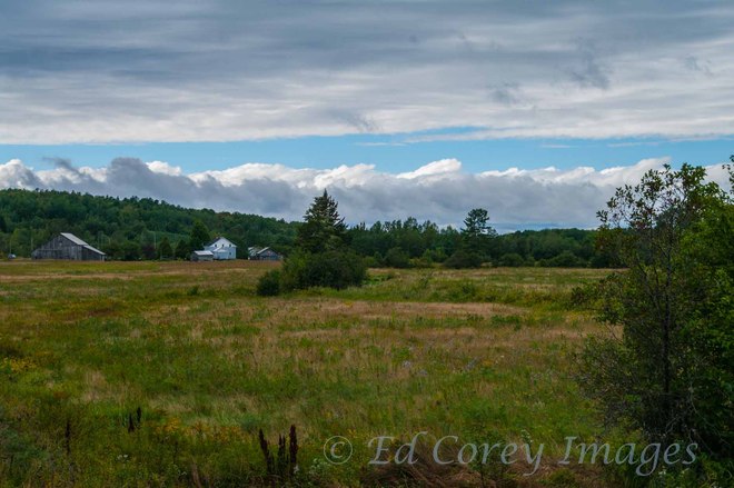 Clouds and Field near Coles Island Coles Island, New Brunswick Canada