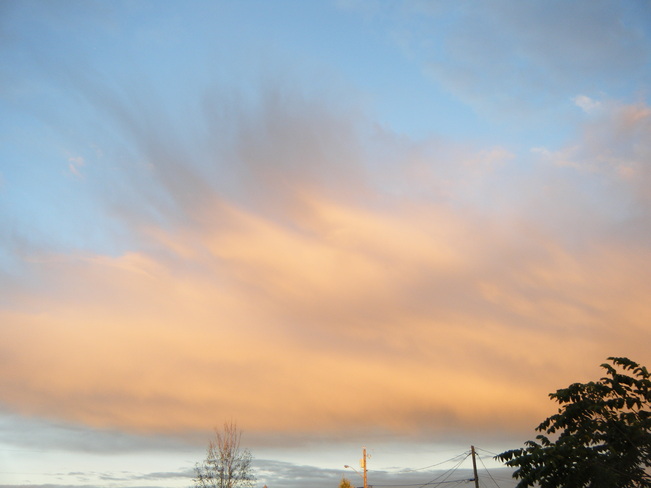 peach clouds Moncton, New Brunswick Canada