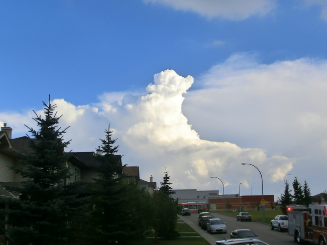 Towering clouds Calgary, Alberta Canada