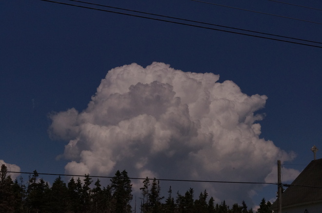 puffy clouds Ecum Secum, Nova Scotia Canada