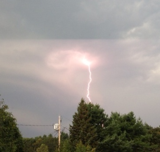 Lightning Strike Fredericton, New Brunswick Canada