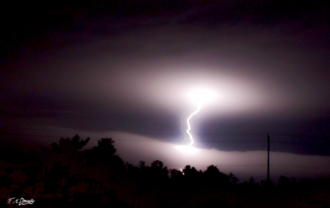 Awesome Lightning Show during Yesterdays Storms Smiths Falls, Ontario Canada