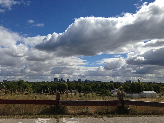 overlooking the city Winnipeg, Manitoba Canada
