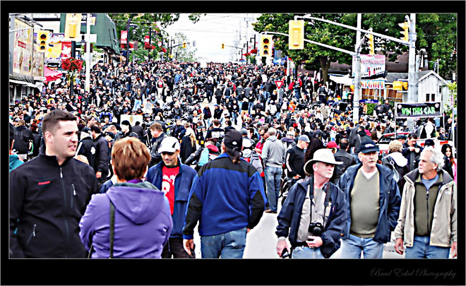Packed in at Friday the 13th in Port Dover Vaughan, Ontario Canada