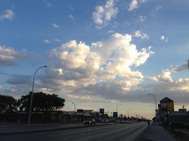 morning clouds at mcphillips Winnipeg, Manitoba Canada