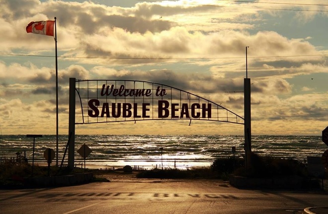 Windy Sauble Beach Sauble Beach, Ontario Canada