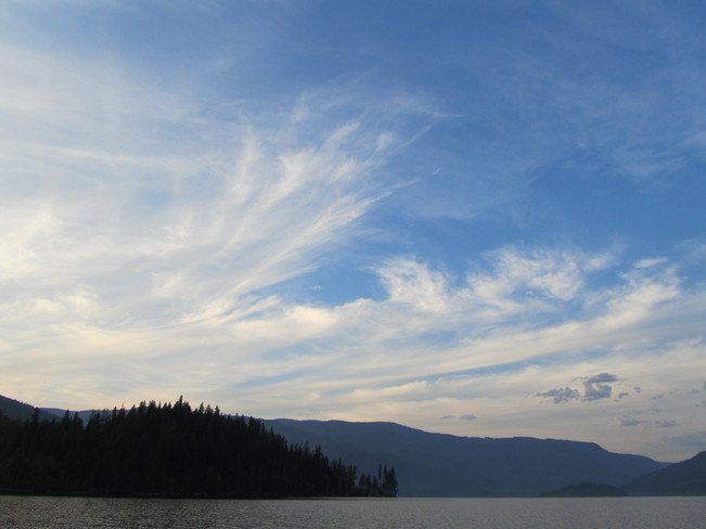 gorgeous evening cloud Cherryville, British Columbia Canada