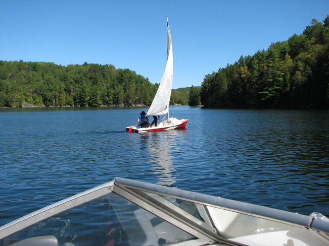 Good weather for sailing Wilberforce, Ontario Canada