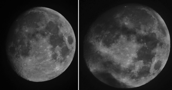 Two Moon pictures. St. John's, Newfoundland and Labrador Canada