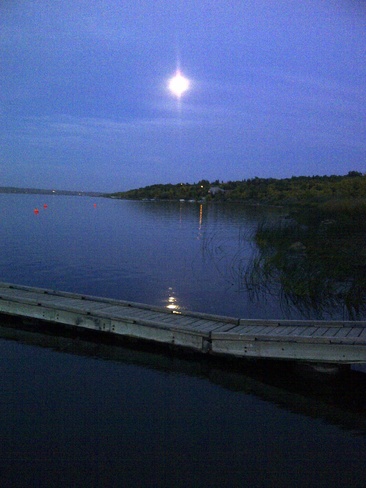 Moonlight on the Lake Regina Beach, Saskatchewan Canada