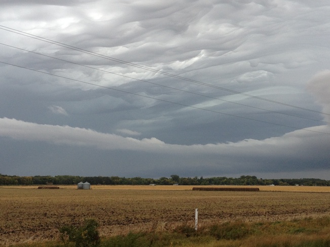 Storm approaching Dauphin, Manitoba Canada