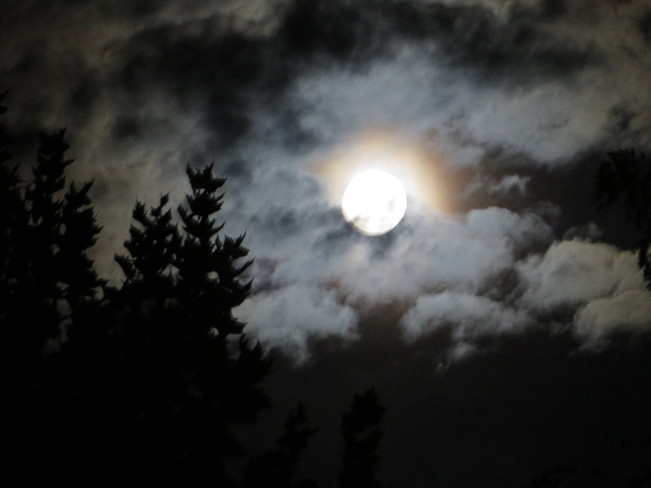 Amazing Full Moon Kelowna, British Columbia Canada
