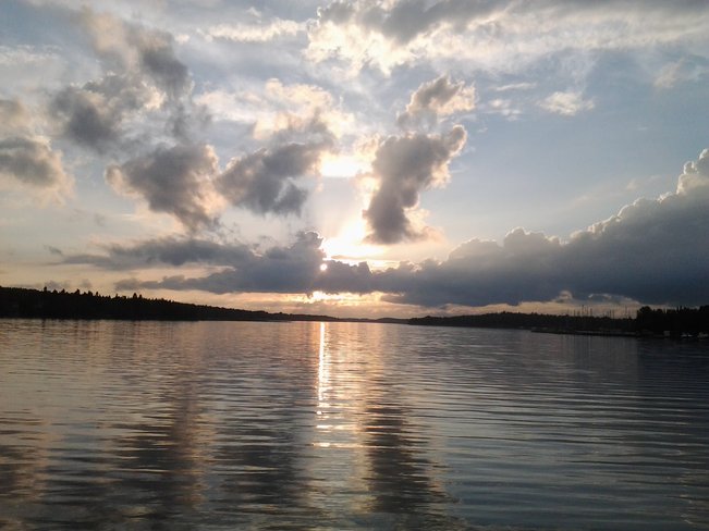sunset Dryden, Ontario Canada