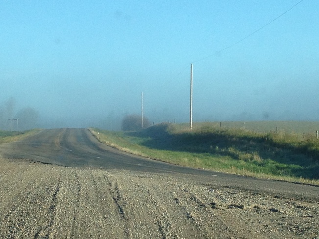 foggy start on a frosty morning Prince Albert, Saskatchewan Canada