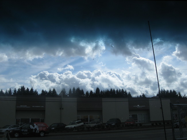 mixed clouds Surrey, British Columbia Canada