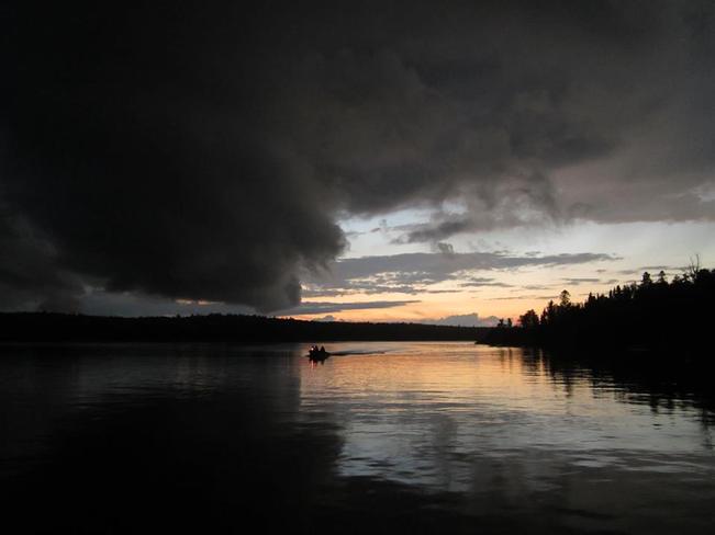 Storm clouds over Pelican Lake Sioux Lookout, Ontario Canada