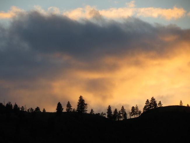 Mountaintop Sunset Penticton, British Columbia Canada