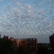 Couverture nuageuse au petit matin
