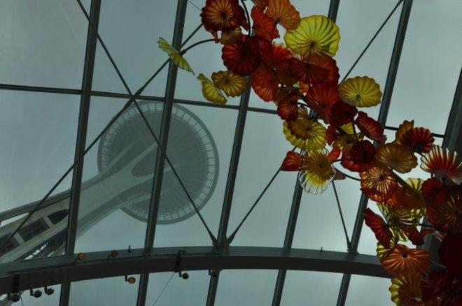 Seattle Space Needle from Chihuly Erin, Ontario Canada