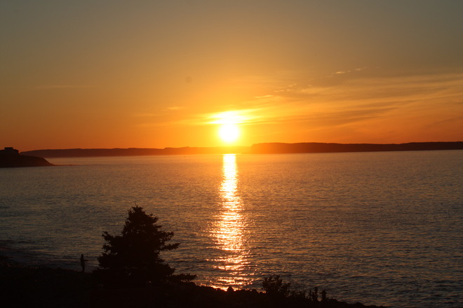 Sunset over Conception Bay 