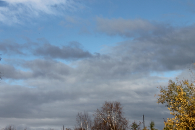 Grey skys are going to clear up Capreol, Ontario Canada