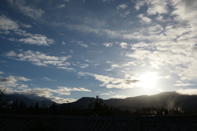 Pretty morning sky Kitimat, British Columbia Canada