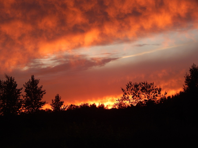 Last sunset of September Kingston, Nova Scotia Canada