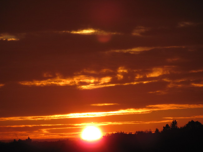 And in the West a Beautiful Sunset Amherst, Nova Scotia Canada
