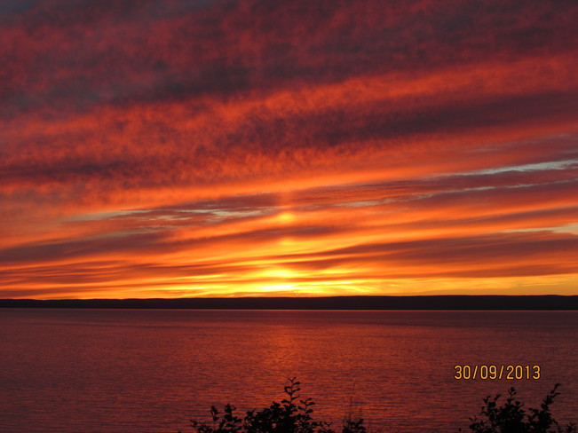 sunset Joggins, Nova Scotia Canada